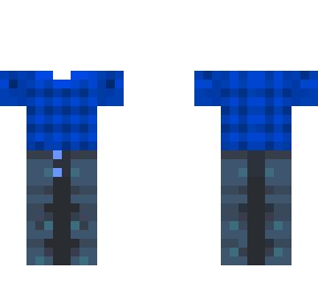 shirt and jeans template dark blue