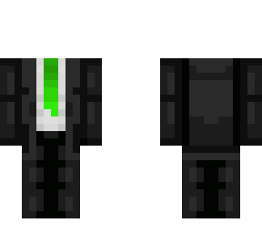 suit template green tie