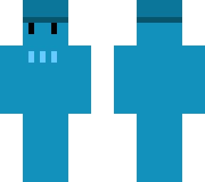 blue guy with a hat