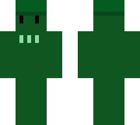 green guy with a hat