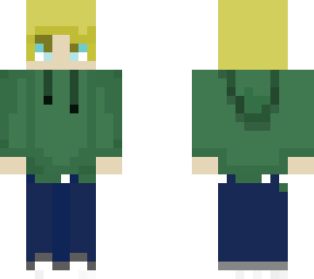 green hoodie