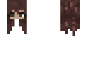 hair and face base~female, brown/long hair