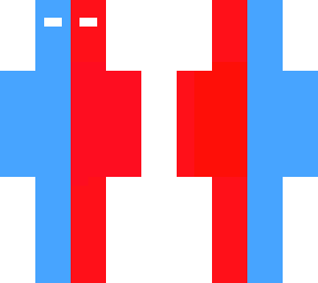 red and blue