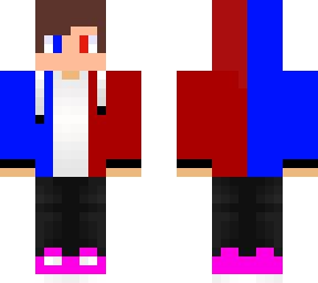 red and blue