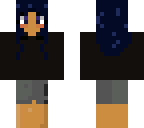 girl with blue hair | Minecraft Skin