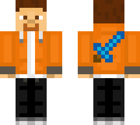 orange hoodie wide