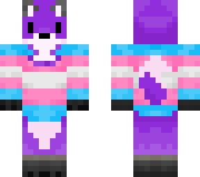 purple trans fox