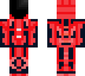 red futuristic astronaut
