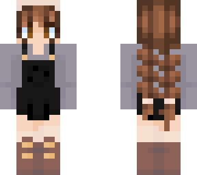 sweater and overalls