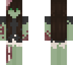 zombie girl with skirt