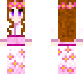 anime girl inspired by the cherry blossom biome