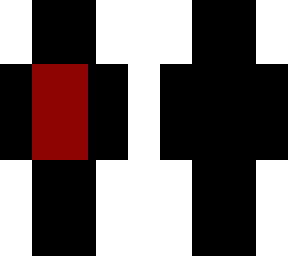 black shadow with red blood