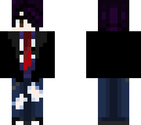 emo w a suit