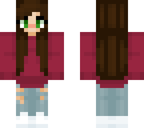 girl in sweater and jeans