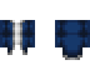 ob - simple dark blue coat w/ white shirt
