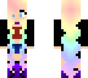 rainbow haired girl