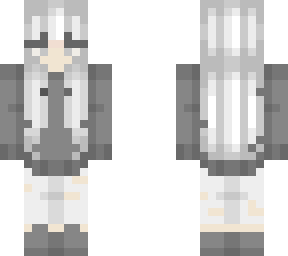 white haired girl