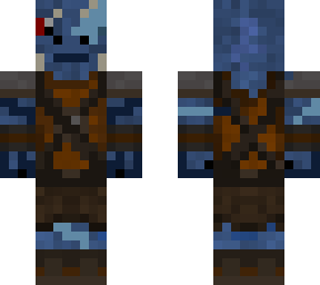 blue dragon with scars