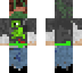 dddddddddd green weird animal on a pretty cool shirt