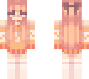 orange sweater aesthetic girl