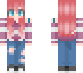 pink hair girl