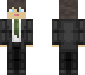 bussines man green tie