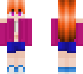 my first girl skin (i took sooo long to make!)