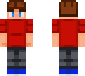 my skin but red shirt!