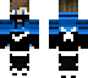 nike blue and black hoodie skin for boy