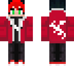red hoodie