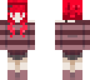 red in a stolen fit