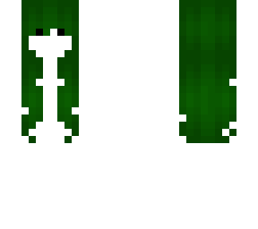 female hair base  green long hb