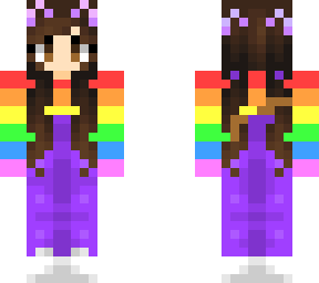 rainbow overalls with pigtails