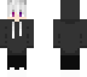 white, hoodie with purple eye'd boy