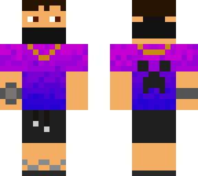 guy with purple shirt