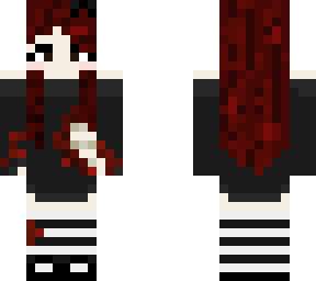 red hair injured girl