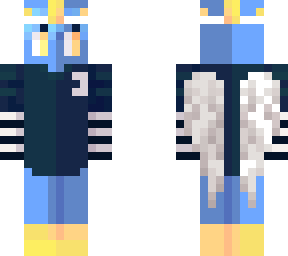 -an angel adorned with gold and blue|ce-