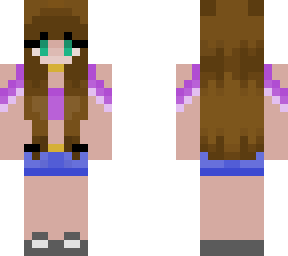 brunette summer girl with blue/green eyes