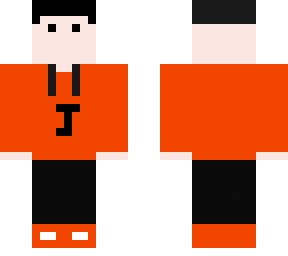 fixed orange black hoodie