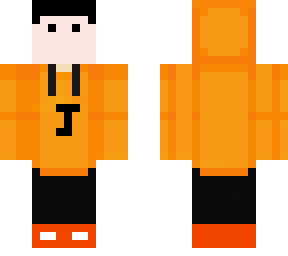 hooded light orange hoodie
