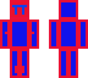 red and blue