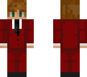 red suit dirty blond boy