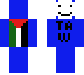 blue palestine supporter