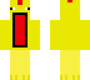 a chicken with a very very big mouth :o