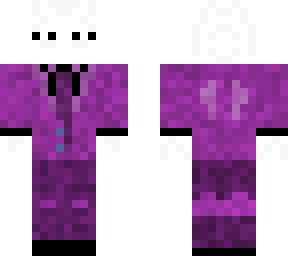 white enderman with purple suit