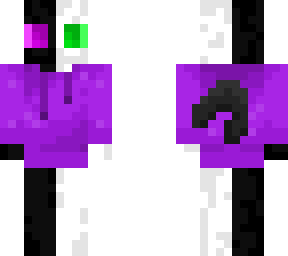 black and white enderman