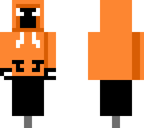 orange hooded figure