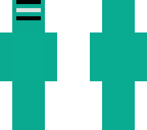 turquoise skin with tech face