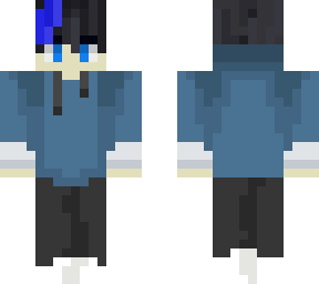 black and blue hoodie guy