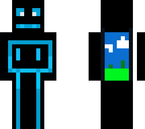 blue robot sky